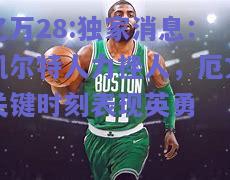 亿万28:独家消息：凯尔特人力挫人，厄文关键时刻表现英勇