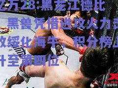 亿万28:黑龙江德比：黑兽凭借进攻火力击败绥化海牛，积分榜上升至第四位