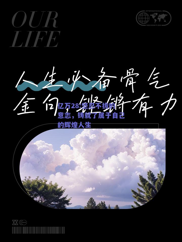 亿万28:坚忍不拔的意志，铸就了属于自己的辉煌人生
